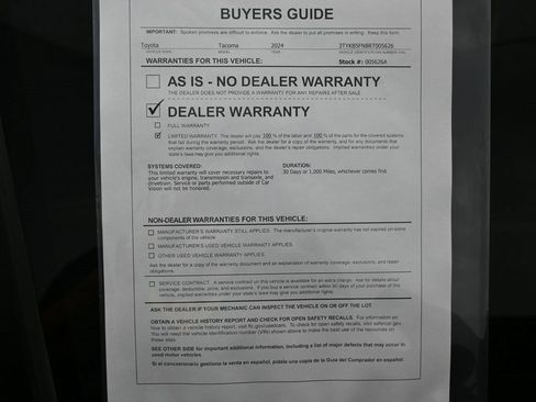 Used 2024 Toyota Tacoma TRD Sport image 32