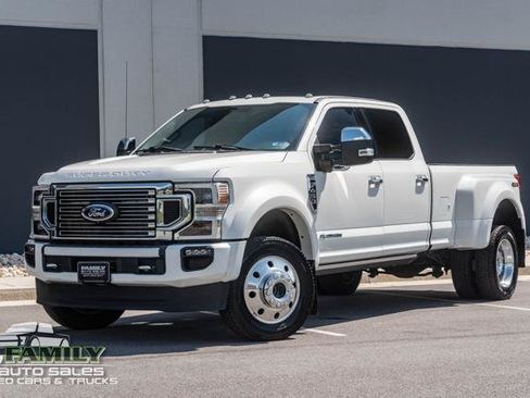 Used 2021 Ford F450 Platinum w/ Snow Plow Prep Package AWD/4WD image 1