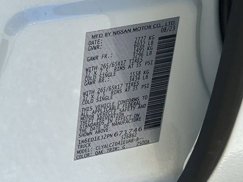 Used 2023 Nissan Frontier SV w/ SV Convenience Package image 30