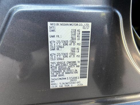 Used 2017 Nissan Murano Platinum w/ Platinum Technology Package FWD image 24