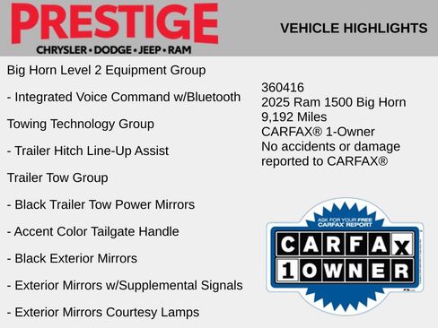 Used 2025 RAM 1500 Big Horn AWD/4WD image 12