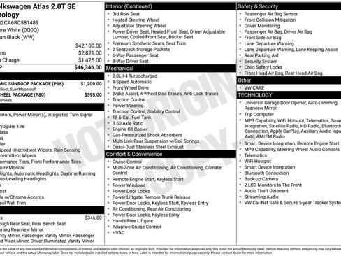 Used 2024 Volkswagen Atlas SE w/ Panoramic Sunroof Package FWD image 6