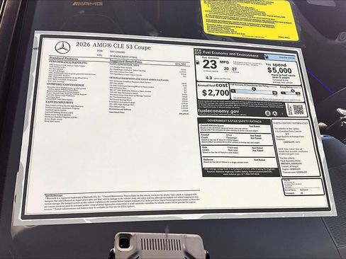 New 2026 Mercedes-Benz CLE 53 AMG 4MATIC Coupe image 18