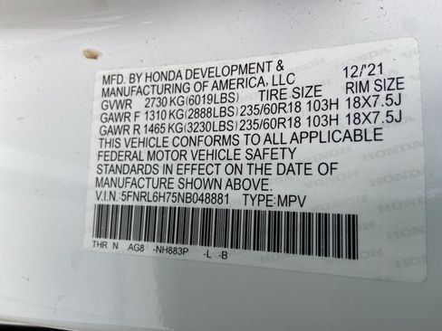Used 2022 Honda Odyssey EX-L image 33