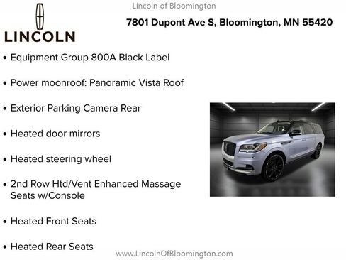 Certified 2023 Lincoln Navigator L Black Label AWD/4WD image 9