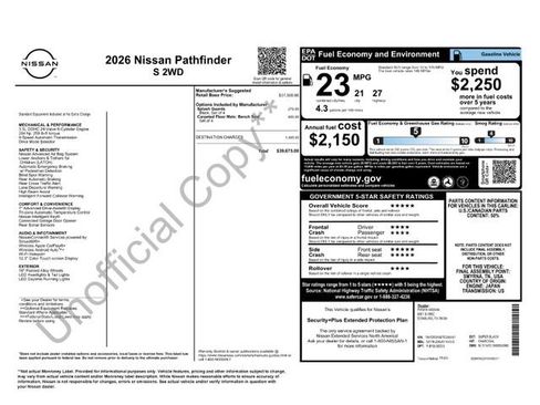 Certified 2026 Nissan Pathfinder S FWD image 31