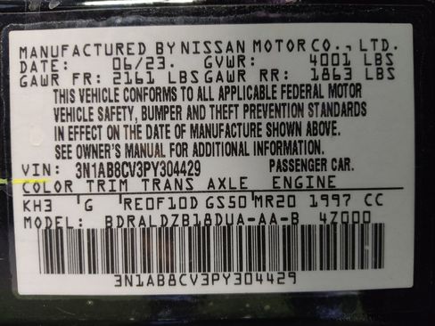 Used 2023 Nissan Sentra SV FWD image 33