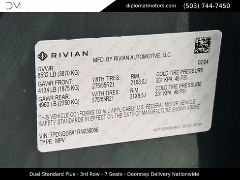 Used 2024 Rivian R1S Adventure AWD/4WD image 50