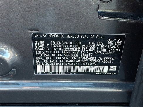 Certified 2026 Honda HR-V LX image 27