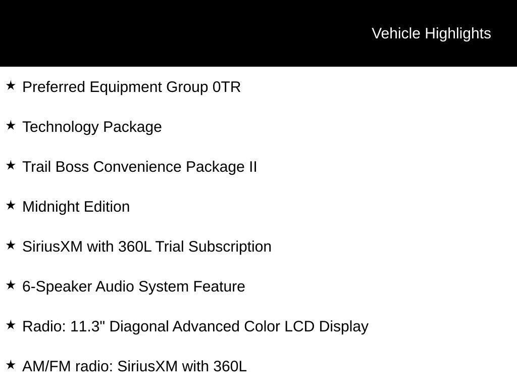 New 2026 Chevrolet Colorado Trail Boss w/ Midnight Edition AWD/4WD image 3