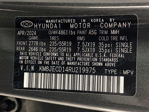 Certified 2024 Hyundai Tucson Limited AWD/4WD image 37