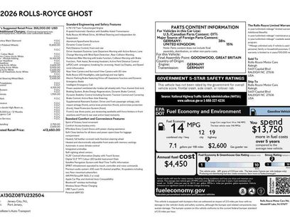 New 2026 Rolls-Royce Ghost