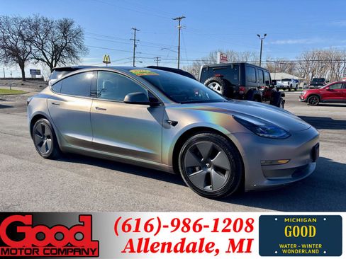 Used 2021 Tesla Model 3 Long Range AWD/4WD image 1