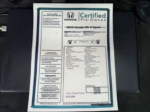 Used 2023 Honda HR-V Sport image 13