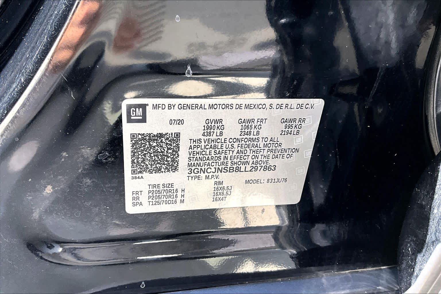 Used 2020 Chevrolet Trax LS w/ Tint and Cruise Package AWD/4WD image 30