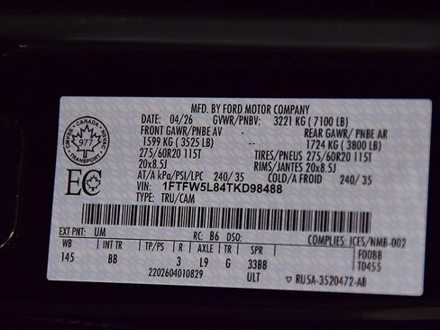 Used 2026 Ford F150 Lariat AWD/4WD image 16