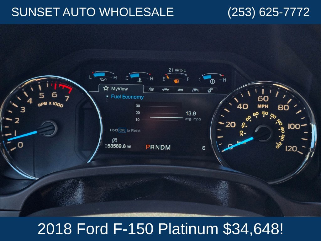 Used 2018 Ford F150 Platinum w/ Max Trailer Tow Package AWD/4WD image 27