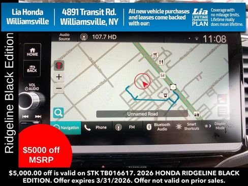 New 2026 Honda Ridgeline Black Edition image 21