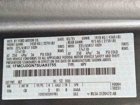 Certified 2025 Ford Escape Active FWD image 27