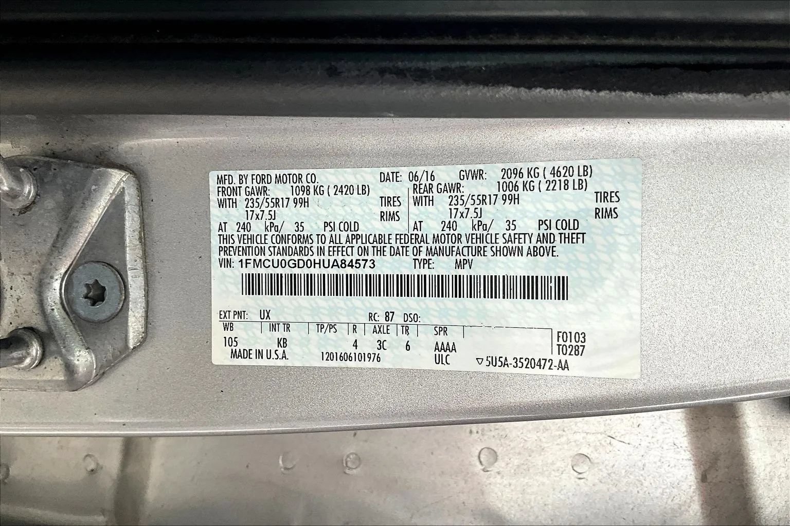 Used 2017 Ford Escape SE FWD image 16