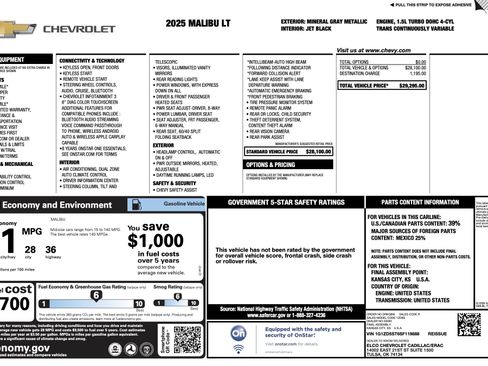 Used 2025 Chevrolet Malibu LT image 5
