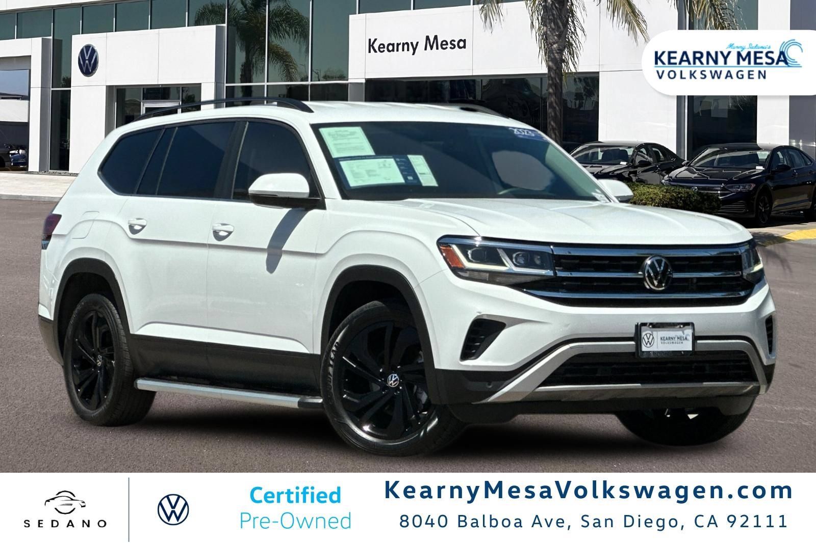 Used 2023 Volkswagen Atlas SE w/ Black Wheel Package FWD image 1