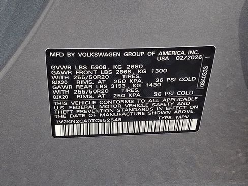 New 2026 Volkswagen Atlas SE image 11