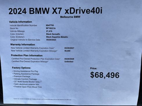 Certified 2024 BMW X7 xDrive40i image 38