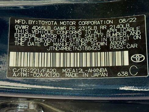 Used 2022 Toyota Corolla SE w/ SE Preferred Package FWD image 16