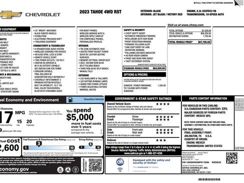 Used 2023 Chevrolet Tahoe RST image 2