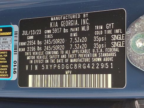 Certified 2024 Kia Telluride S w/ S Sunroof Package AWD/4WD image 25