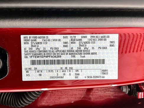 Used 2023 Ford F150 Lariat w/ Equipment Group 502A High image 36