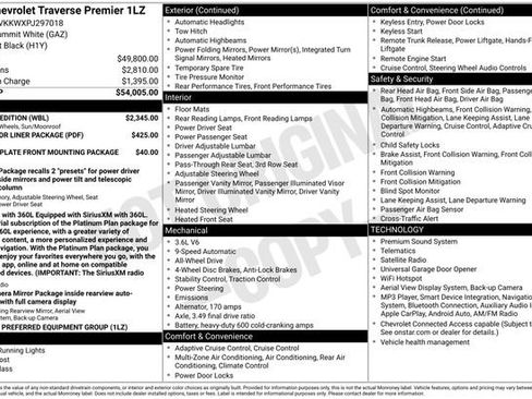 Used 2023 Chevrolet Traverse Premier w/ Redline Edition AWD/4WD image 9