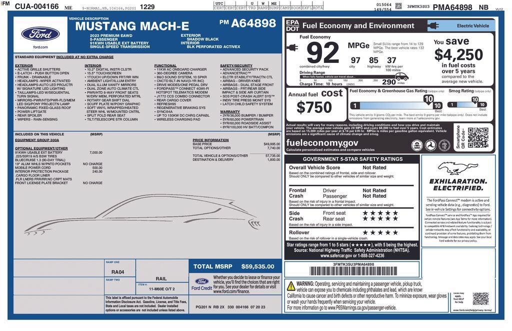 Used 2023 Ford Mustang Mach-E Premium AWD/4WD image 17