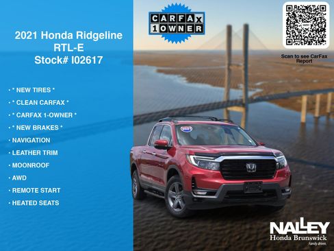 Used 2021 Honda Ridgeline RTL-E image 7
