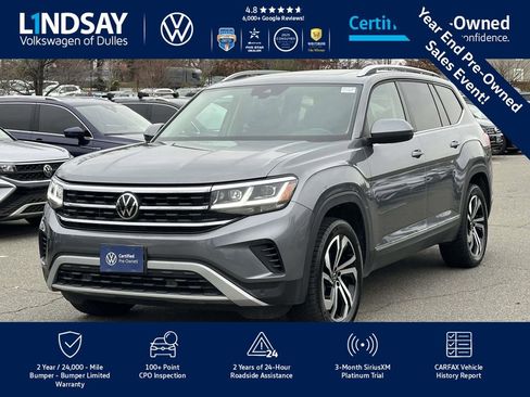 Certified 2022 Volkswagen Atlas SEL image 4