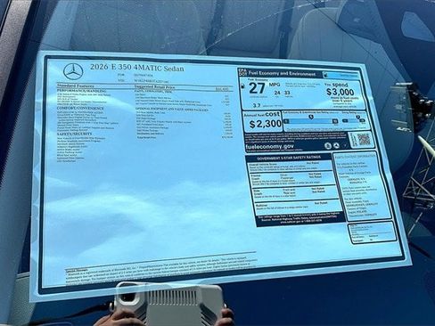 New 2026 Mercedes-Benz E 350 4MATIC Sedan image 17