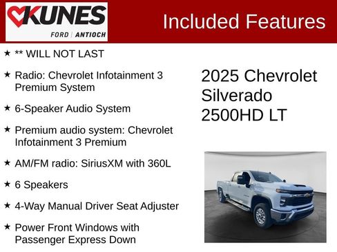 Used 2025 Chevrolet Silverado 2500 LT w/ Convenience Package AWD/4WD image 4