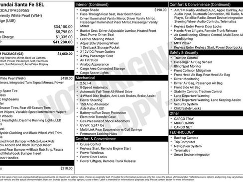 Used 2023 Hyundai Santa Fe SEL w/ Premium Package image 3