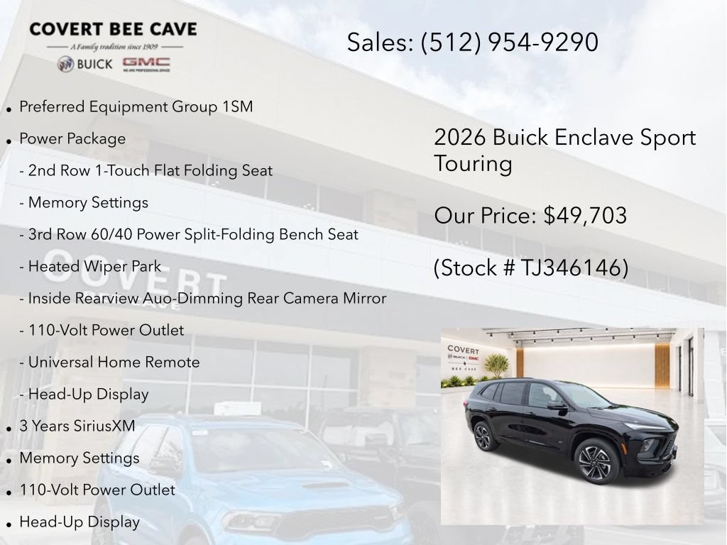 New 2026 Buick Enclave Sport Touring w/ Power Package FWD image 7