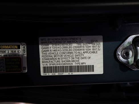 Certified 2025 Honda Odyssey EX-L image 52