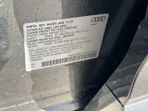 New 2027 Audi SQ6 e-tron Premium Plus AWD/4WD image 14