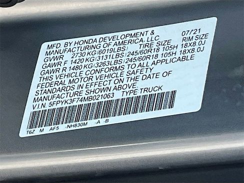 Used 2021 Honda Ridgeline RTL-E image 31