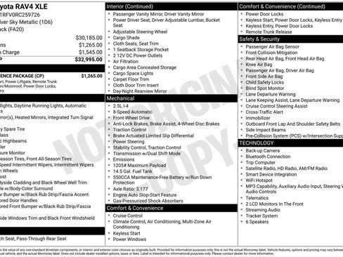 Used 2024 Toyota RAV4 XLE w/ Convenience Package FWD image 15
