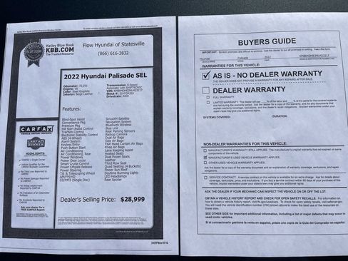 Certified 2022 Hyundai Palisade SEL w/ 8P Bench Seat Package image 33