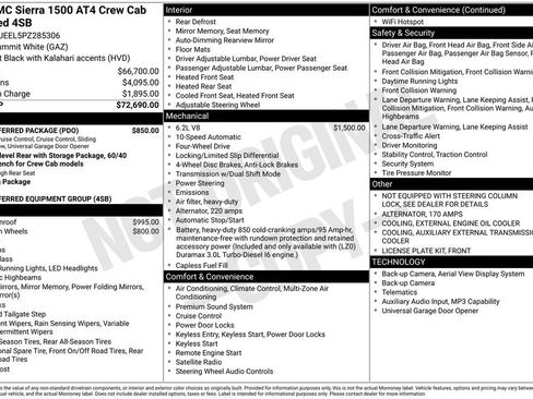 Certified 2023 GMC Sierra 1500 AT4 w/ AT4 Preferred Package image 5