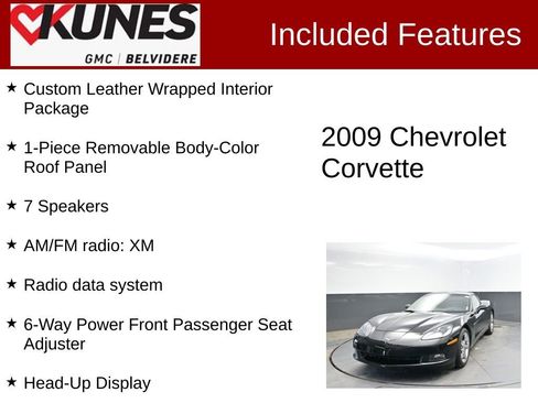 Used 2009 Chevrolet Corvette Coupe w/ Preferred Equipment Group RWD image 2
