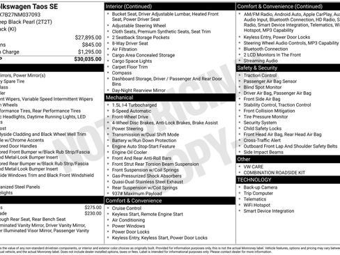 Certified 2022 Volkswagen Taos SE image 7