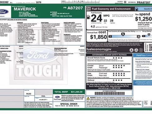 Certified 2023 Ford Maverick XLT w/ Equipment Group 300A Standard AWD/4WD image 19