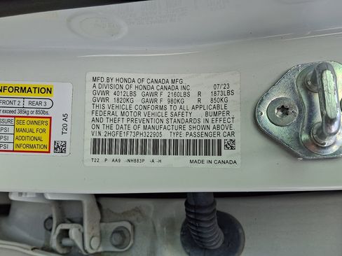 Certified 2023 Honda Civic EX image 29
